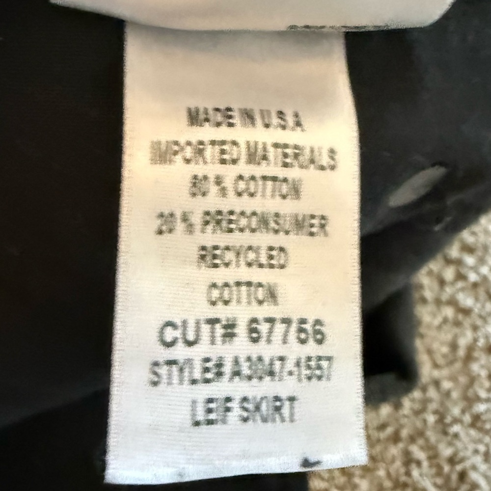 AGOLDE Leif Low Slung Jean Skirt Spider Black Denim Casual Women’s Size 25 - Picture 14 of 14